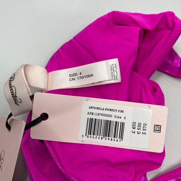 Agent Provocateur Antronella Pink Gold Swimsuit NWT $285 - Picture 9 of 9